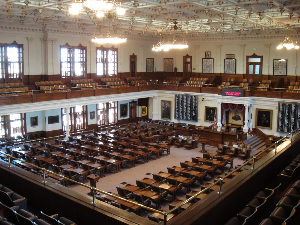 Texas Senate empty room